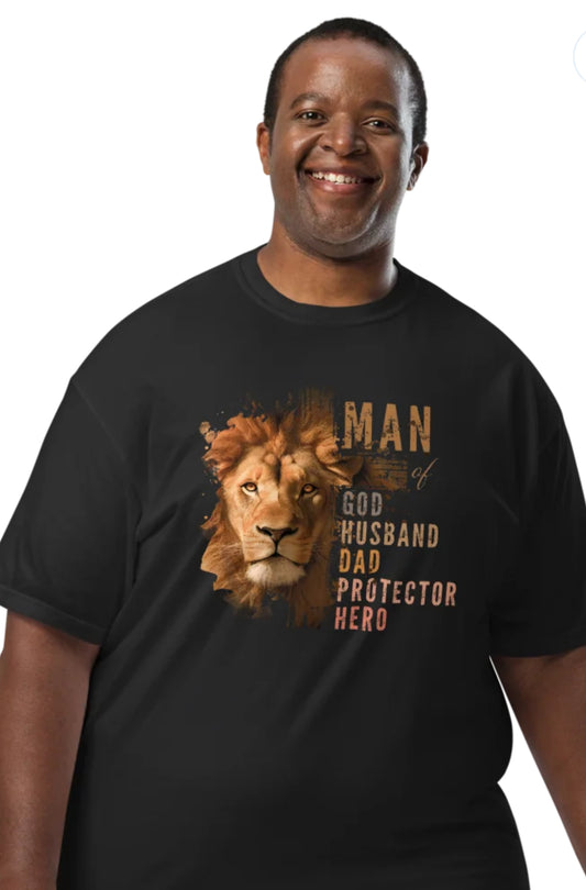 Man, Husband - Unisex garment-dyed heavyweight t-shirt