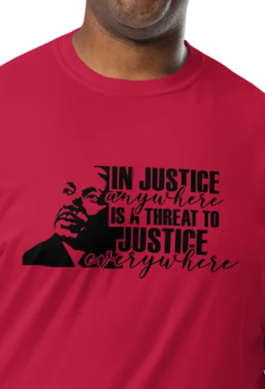 Injustice Anywhere, MLK - Unisex garment-dyed heavyweight t-shirt