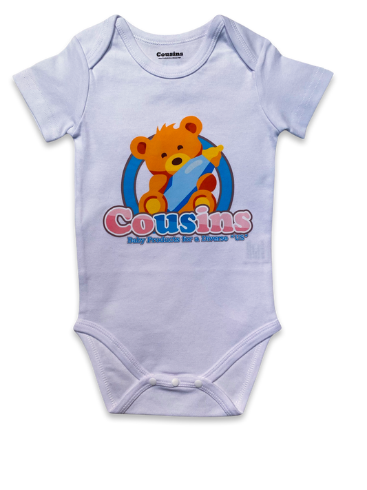 #BRANDCOLLECTION -Cousins Baby Products Onesie-White