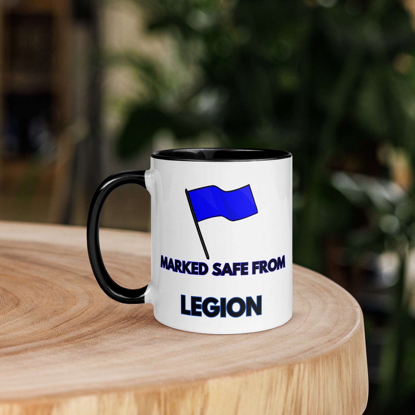 Marked Safe from Legion Mug with Color Inside