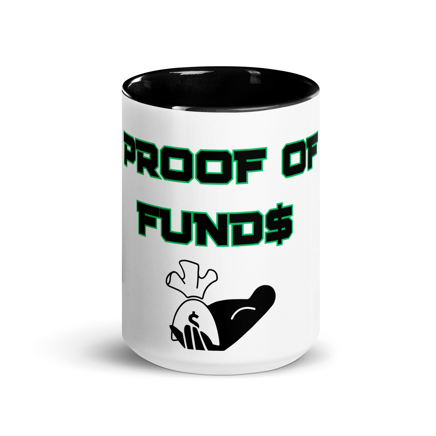 Proof of Funds Mug with Color Inside