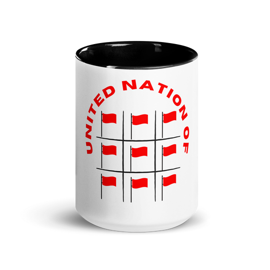 United Nations of Red Flags Mug with Color Inside