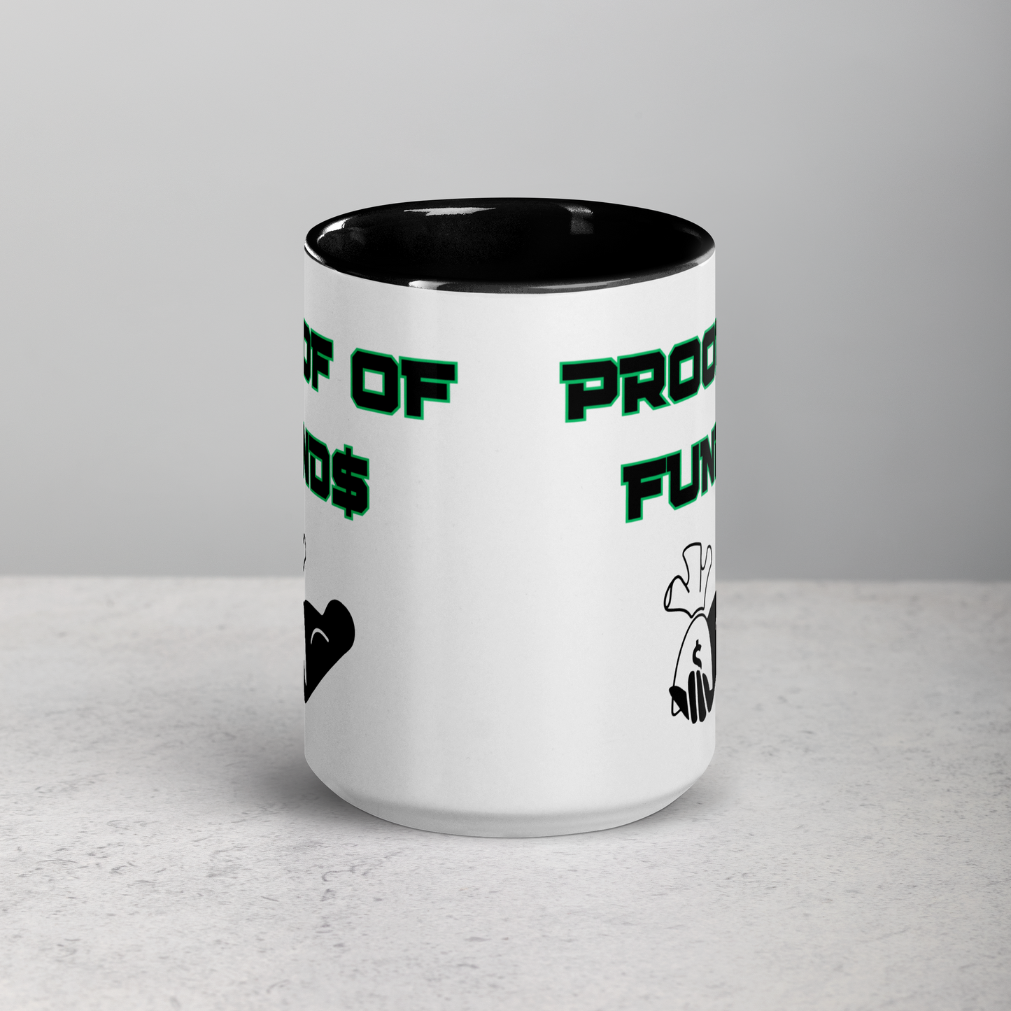 Proof of Funds Mug with Color Inside