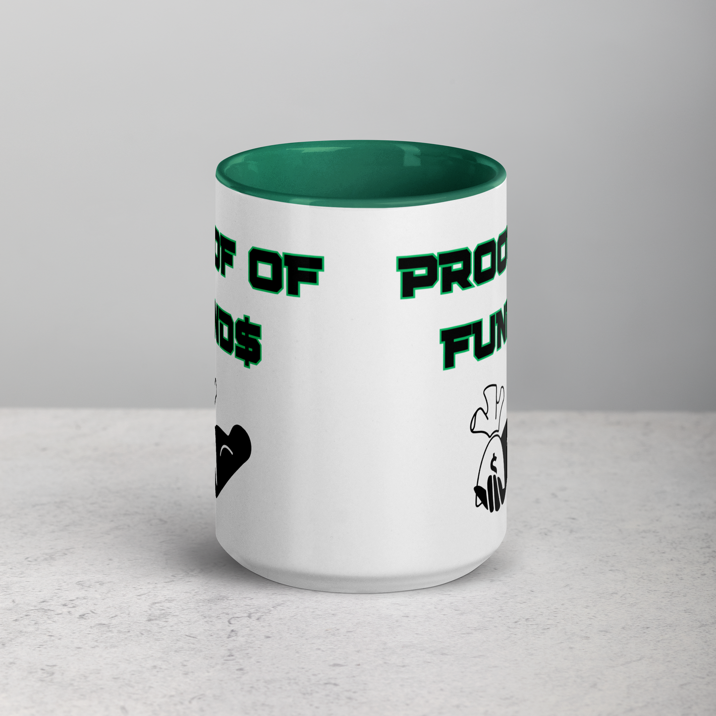 Proof of Funds Mug with Color Inside