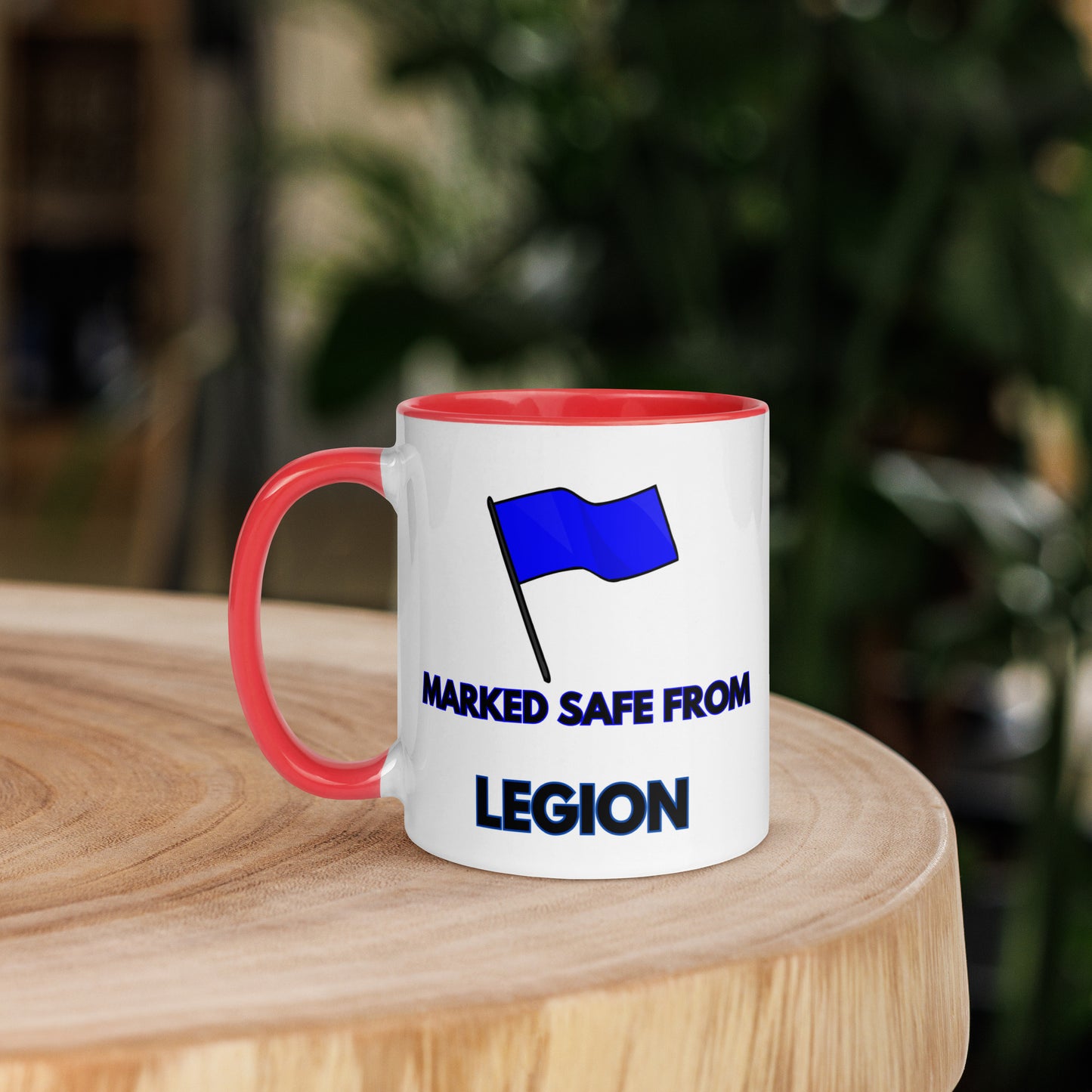 Marked Safe from Legion Mug with Color Inside