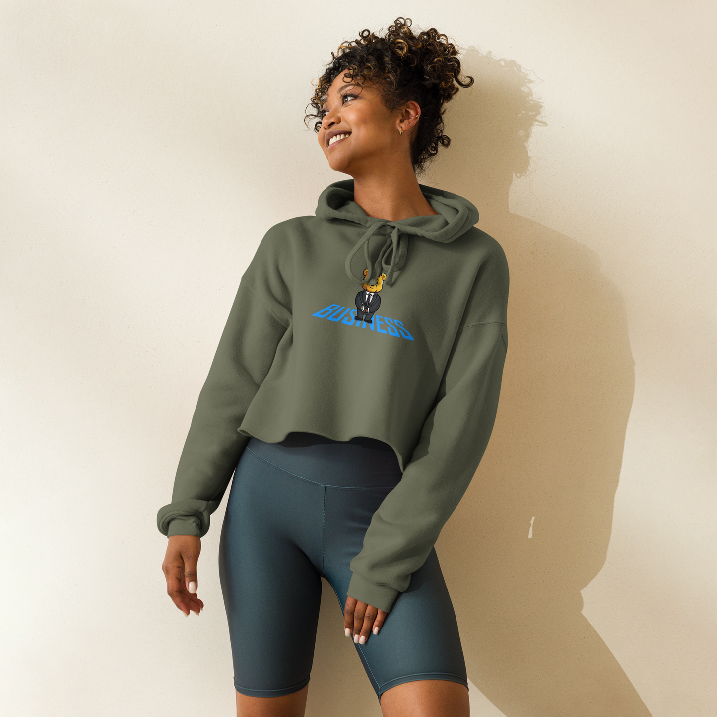 Standing on Business-Women's Crop Hoodie